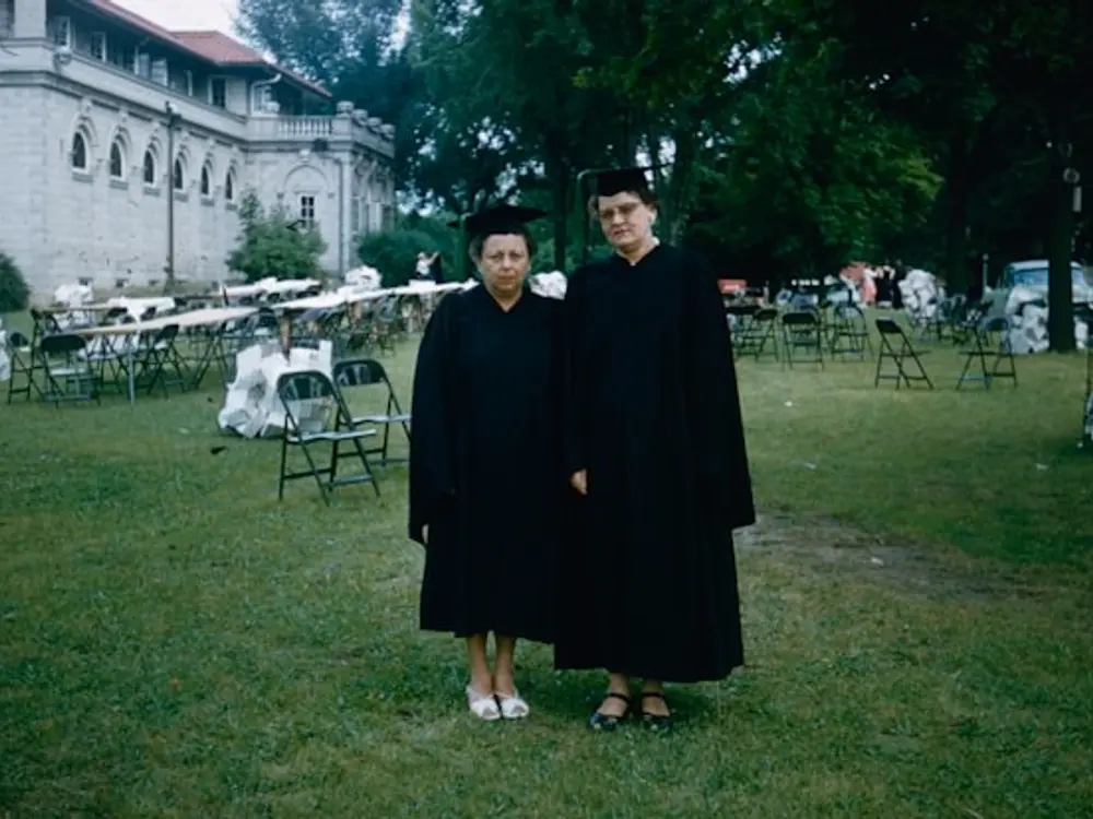 Graduation: a cap and a hug